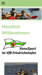 Mobile Screenshot of kanu-sport-friedrichshafen.de